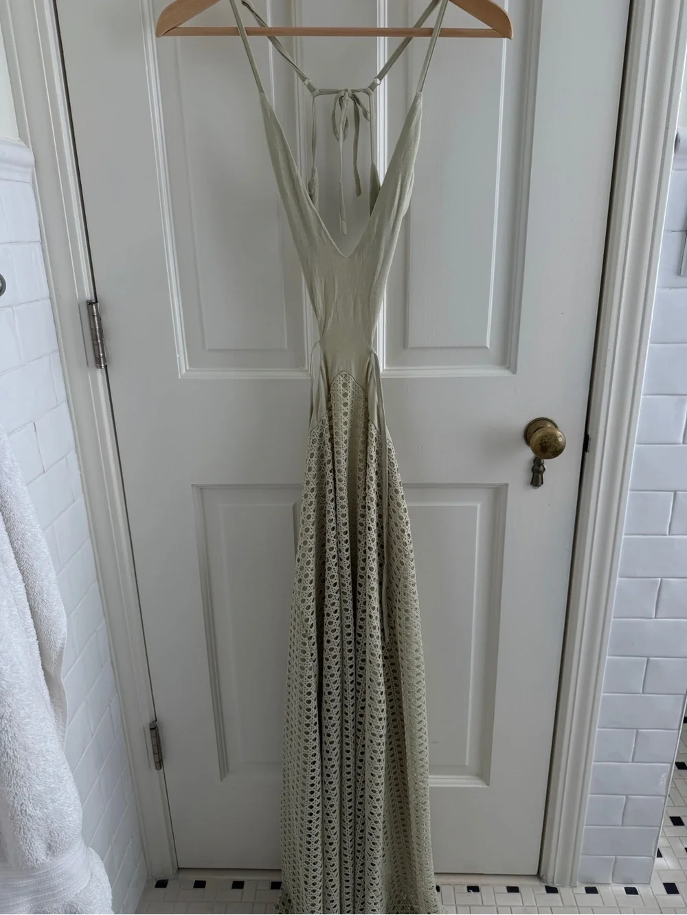 Peppermayo Sage Green Cutout Enchanted Melodies Maxi Dress 2 - Picture 5 of 8